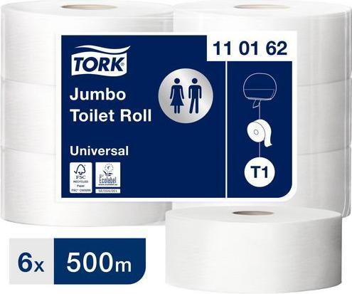 Produktbild Tork 110162, 500 m, 9,4 cm, 26 cm, 5,9 cm, 20 cm, 1,25 kg (6 x)