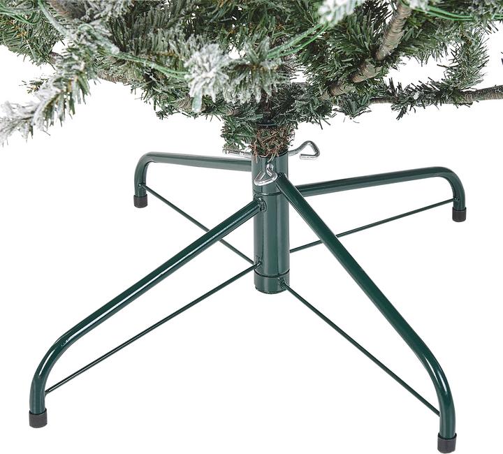 Immagine prodotto Beliani Albero di Natale artificiale con illuminazione a LED innevato da 180 cm bianco BRISCO (180 cm)