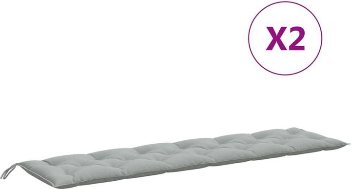 Produktbild VidaXL Gartenbank-Auflagen 2 Stk. Stoff (200 x 50 x 7 cm)
