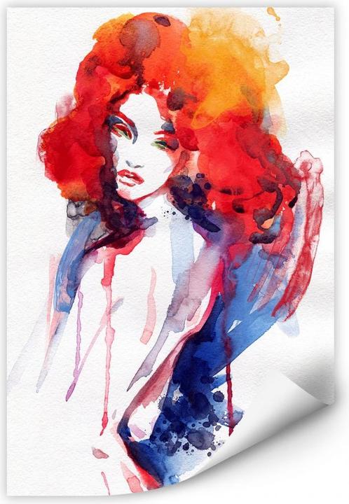 Immagine prodotto Trenddeko La donna con i capelli rosso fuoco (30 x 45 cm)