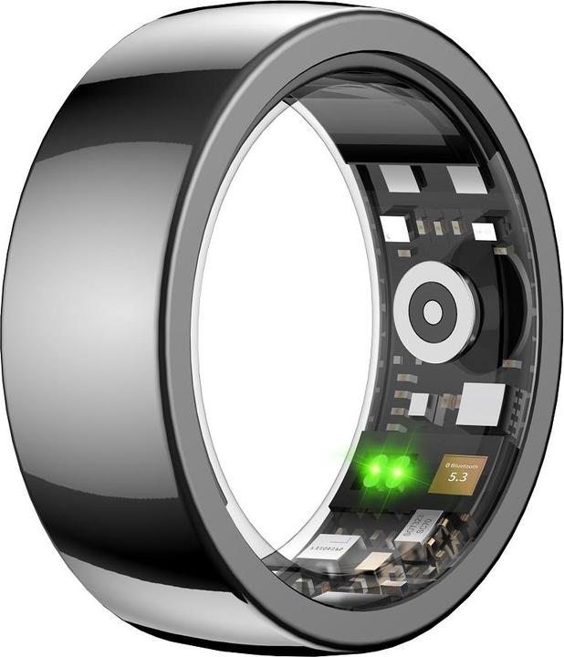 Actual product image Riversong smart ring Trinity black SR01 size 7 diameter inside mm (7, Black)