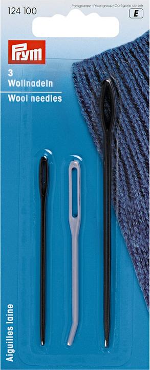 Image du produit Prym Aiguilles à laine, carte assortie 3 pcs, plastique