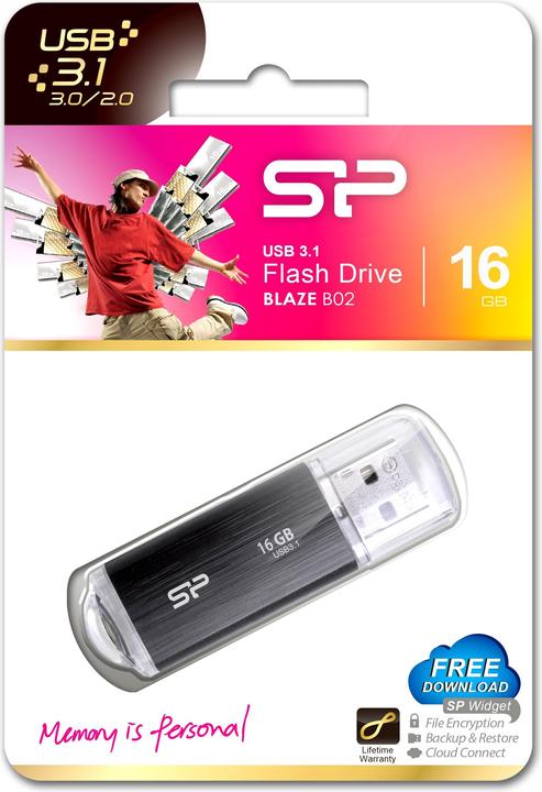 Actual product image Silicon Power Blaze B02 (16 GB, USB-A, USB 3.1)