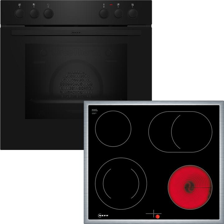 Produktbild Neff Einbauherd-Set, E1DCA0AK3 + M16SRF0L0, Einbau-Herd, Elektrokochfeld, EX1B0