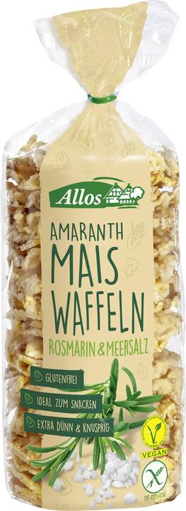 Image du produit Allos Gaufrettes de maïs à l'amarante Romarin et sel marin (100 g)