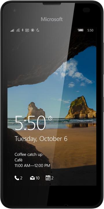 Microsoft Lumia 550 (8 GB, Black, 4.70", Single SIM, 5 Mpx, 4G)