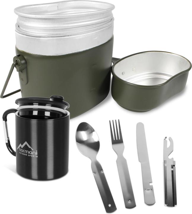 Immagine prodotto Normani Set di pentole da campeggio delle forze armate tedesche - 8507
