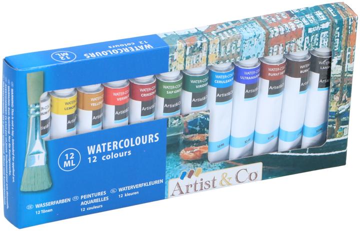 Actual product image Artist&Co Aquarellfarben (Multicoloured, 144 ml)