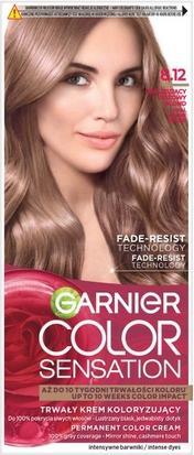 Garnier Color Sensation Creme farba do włosów 8.12 Opalizujący Różowy Blond (8.12 Opalizujący Różowy Blond)