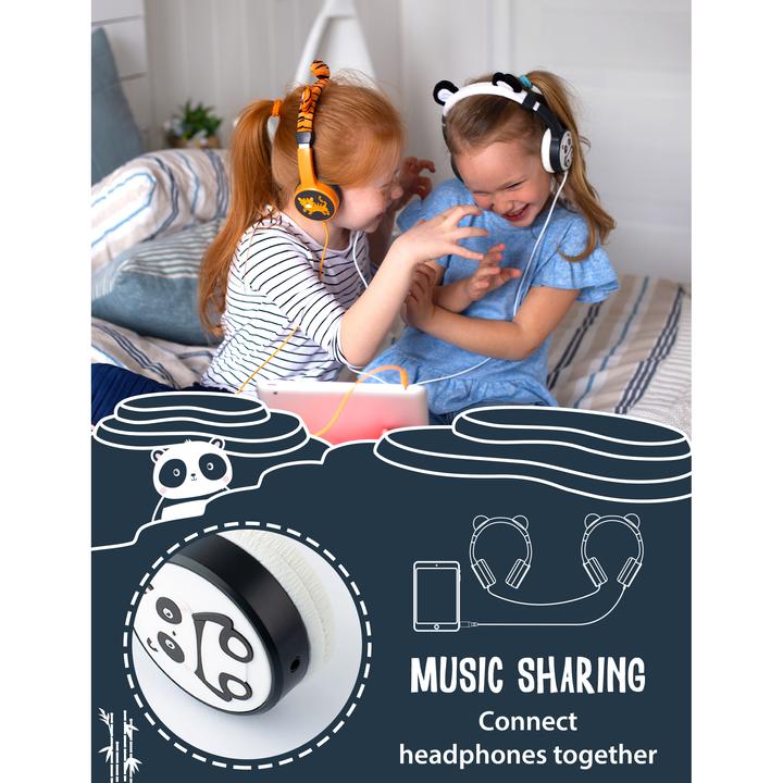 Image du produit Planet Buddies Casque d'écoute personnage Panda filaire
