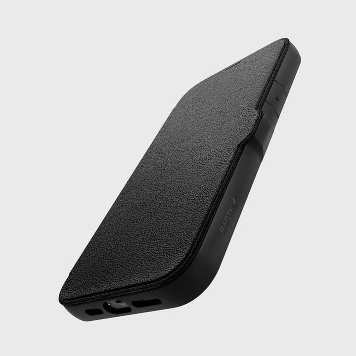 Actual product image Raptic iPhone 16 - Urban Folio schwarz - Outdoor Flip Etui (Apple iPhone 16)
