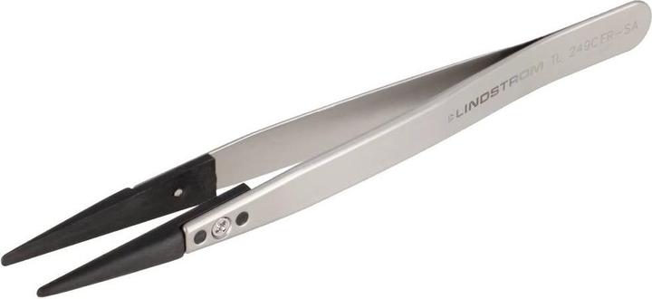 Produktbild Lindstrom Lindström TL 249CFR-SA ESD Pinzette 249CF Flach-rund 130 mm