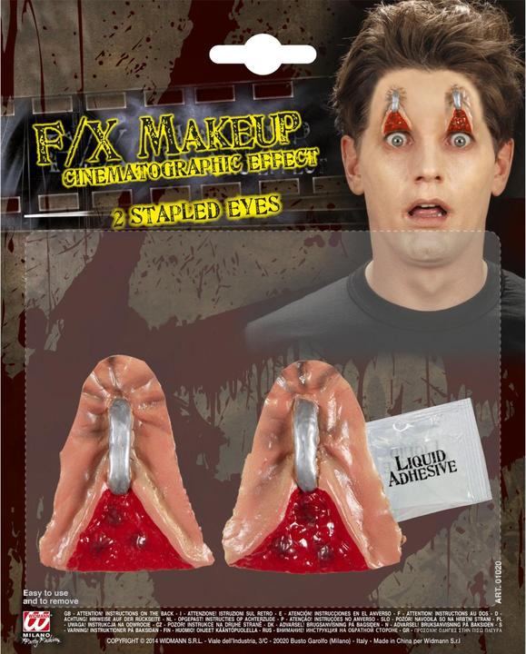 Actual product image Widmann Stapled eyelids