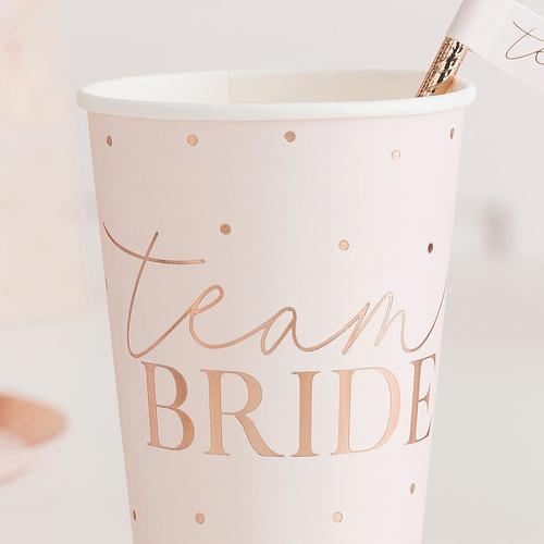 Immagine prodotto Ginger Ray Bicchieri di carta grandi del Team Bride (8 x)