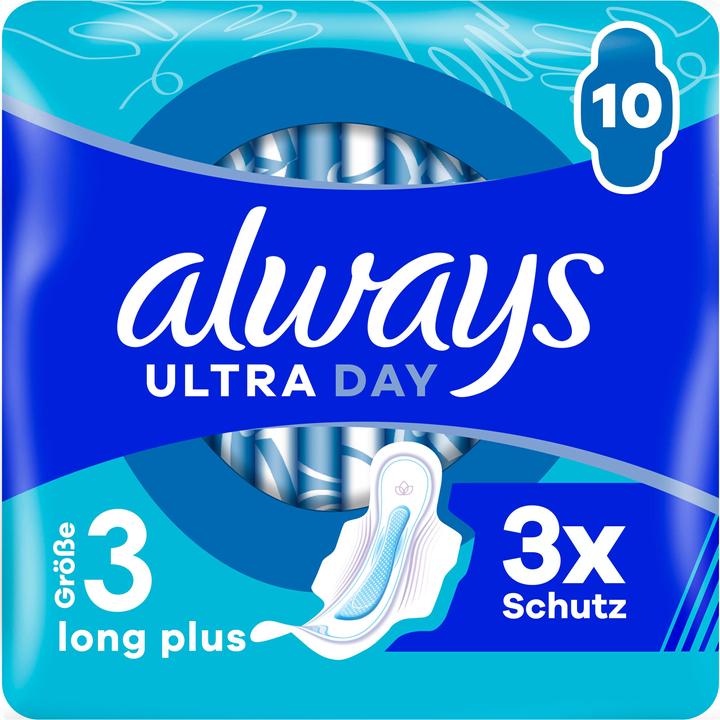 Always Ultra Binde Long Plus mit Flügeln (10 x, Damenbinden)