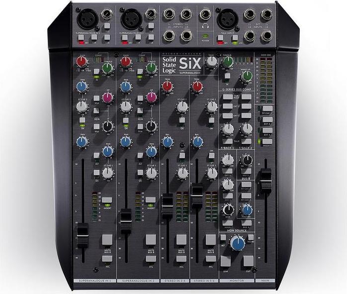 Produktbild Solid State Logic Mischpult SiX, Bauform: Pultform, Stereoeingänge: 2 (Studio- und Livemixer)