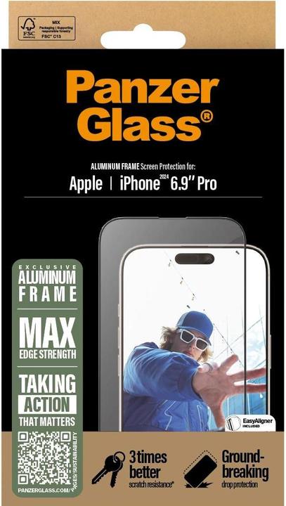 Immagine prodotto PanzerGlass Vestibilità ultra-ampia (1 Pezzo/i, Apple iPhone 16 Pro Max)