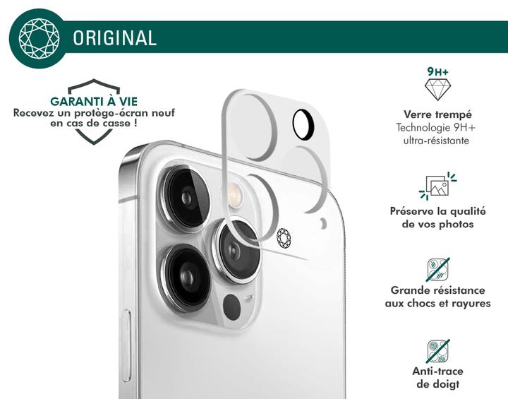Actual product image Bigben Connected Rear camera film, camera glass, 9H+ hardness (1 Piece, Apple iPhone 12 Pro)