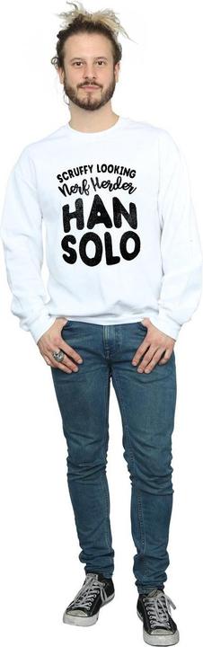 Actual product image Star Wars Mens Han Solo Legends Tribute Sweatshirt (XXL)