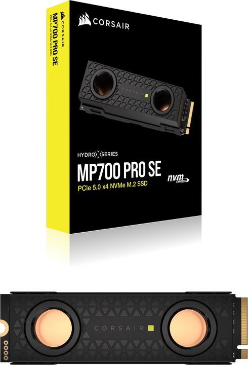 Actual product image Corsair MP700 PRO SE Hydro X Series (2000 GB, M.2 2280)