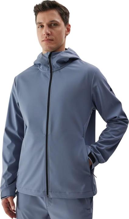 4F Kurtka męska softshell M283 denim 4FWAW24TSOFM283 32S XL (32)