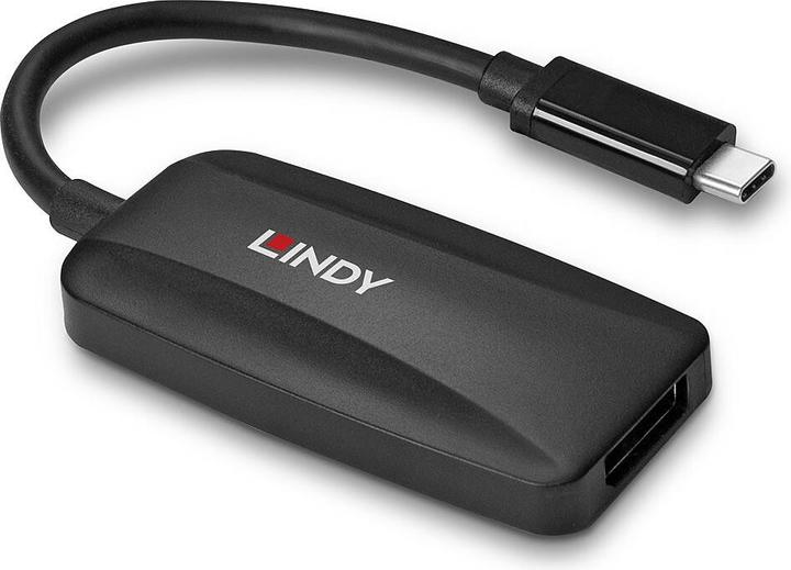 Produktbild Lindy USB Typ C auf DisplayPort 1.4 Konverter Verbindet ein 8K-Display mit DP-Anschluss mit dem USB Typ... (USB Typ-C, 13 cm)