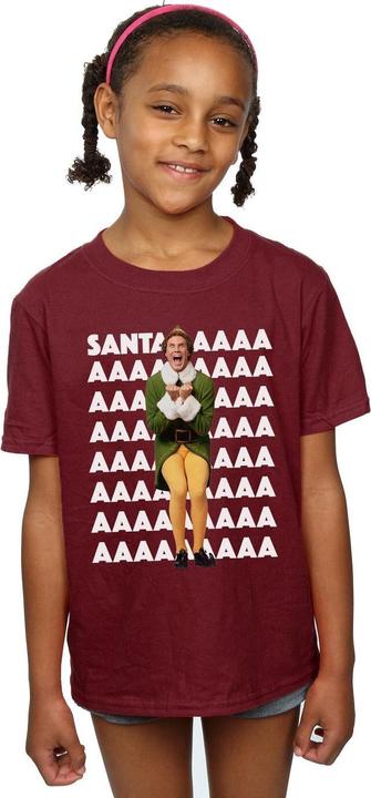 Immagine prodotto Elf Buddy Santa Scream Maglietta Ragazze (140, 146)