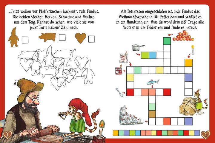 Actual product image Pettersson and Findus celebrate Christmas. Puzzle in the book (100 pieces)