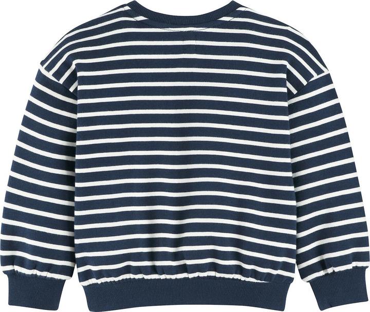 Actual product image La Redoute Collections Striped sweatshirt with henley neckline (86)