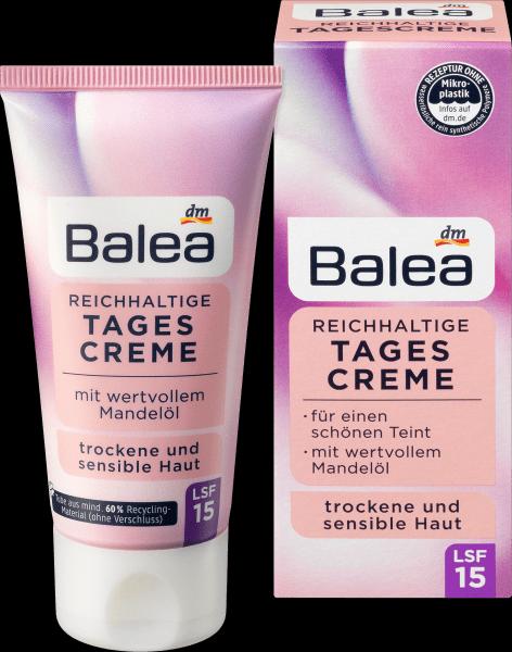 Actual product image dm Balea Day Cream Rich SPF15 (50 ml, Day cream, SPF 15)