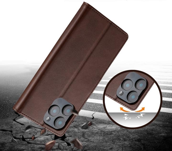 Produktbild LC.Imeeke iPhone 16 Pro - Leder Etui Hülle (Apple iPhone 16 Pro)