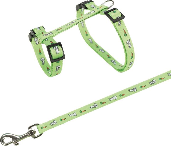 Actual product image Trixie Harness with leash for rabbit with bunny pattern (Dog, General)