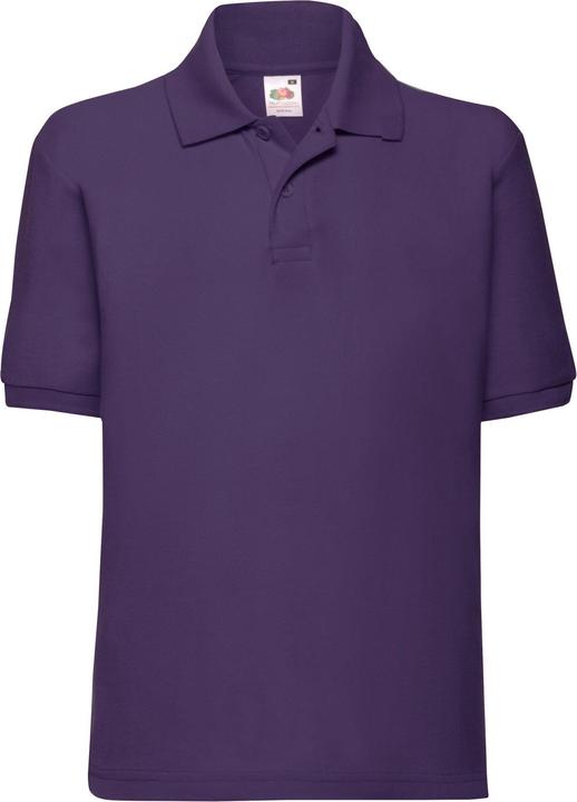 Actual product image Fruit of the Loom Childrens/Kids 65/35 Plain Pique Polo Shirt (104)