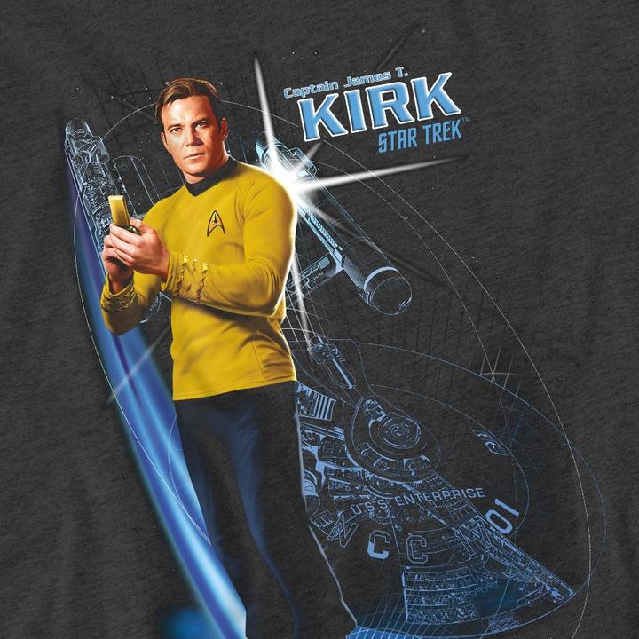 Immagine prodotto Galactic Maglietta Capitano Kirk Adulto Unisex (L)