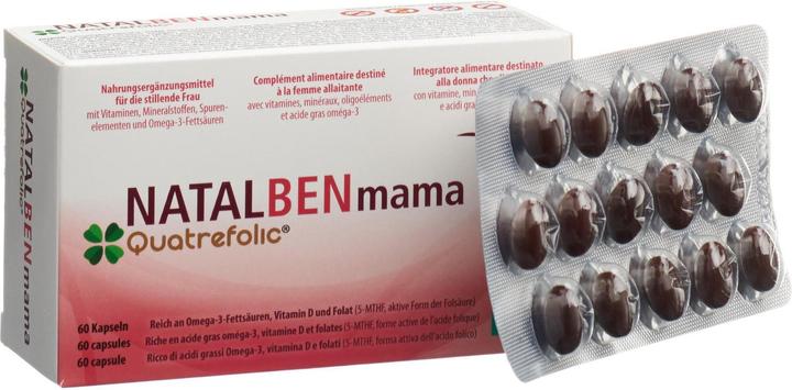 Immagine prodotto Natalben Mamma Quatrefolic (1 Pezzo/i, Pillole, 132 g)