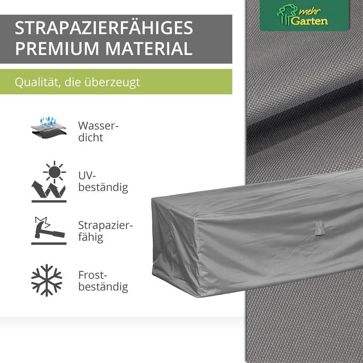Produktbild Mehr Garten Schutzhülle für Gartenecksofa | 200 x 90 x 80 cm | Oxford 600D gewebtes Polyester