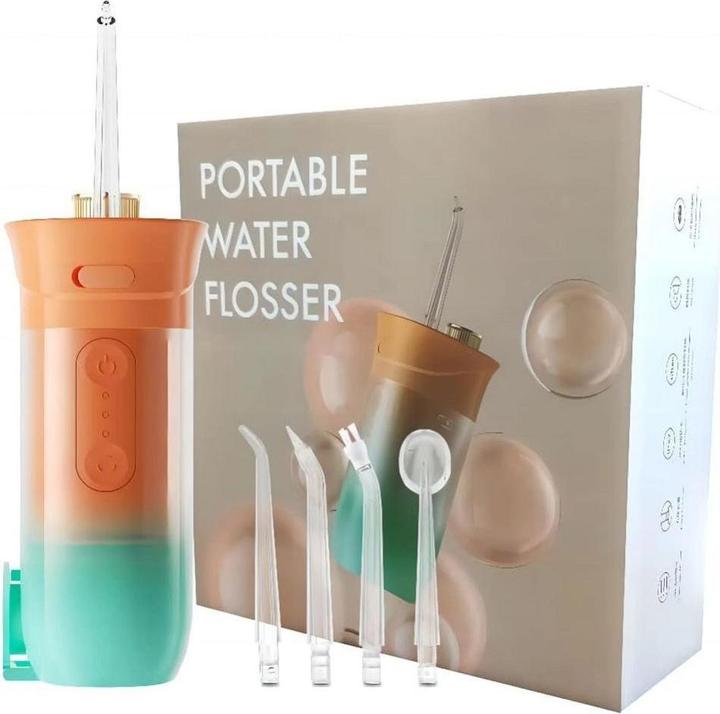 Actual product image OEM Consumer electronics Electric oral irrigator 200 ml 4 tips RC-K-563 orange