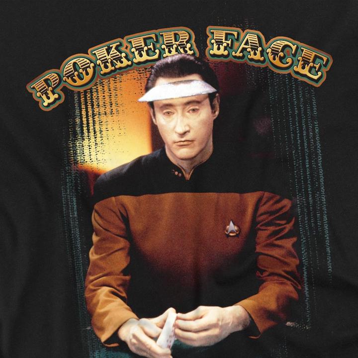 Actual product image Unisex Adult Poker Face T-Shirt (L)