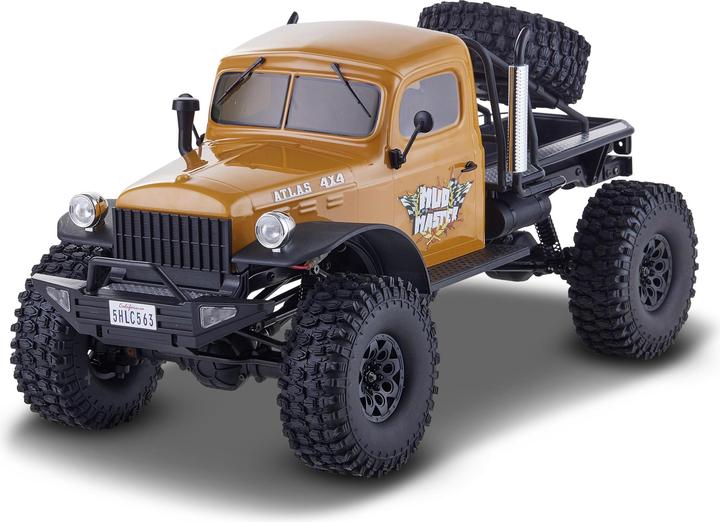 RocHobby Scale Crawler Atlas Mud Master 4WD Yellow, ARTR, 1:10 (RTR Ready-to-Run)