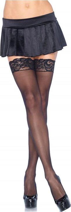 Image du produit Leg Avenue Bas jarretière avec dentelle (Taille unique)