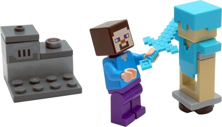 Actual product image LEGO Minecraft Steve with diamond chest and spider - 662317 NEW! Quantity 1x (662317, LEGO Minecraft)