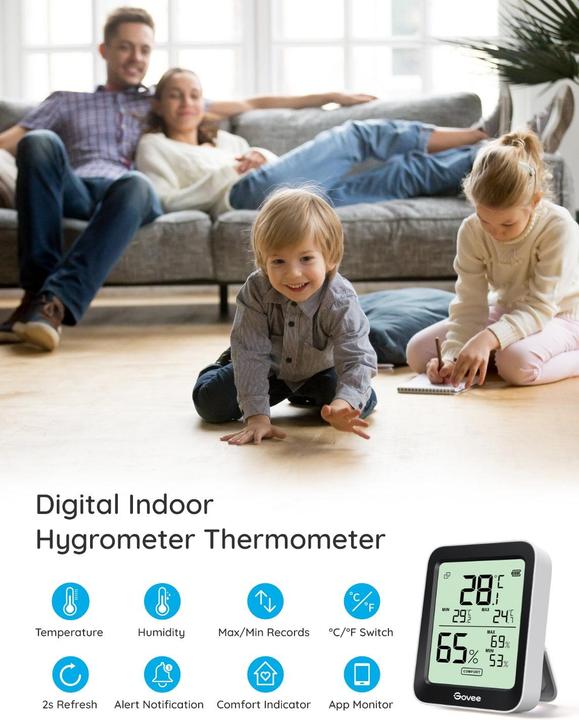 Produktbild Govee Bluetooth Thermometer Hygrometer with Screen