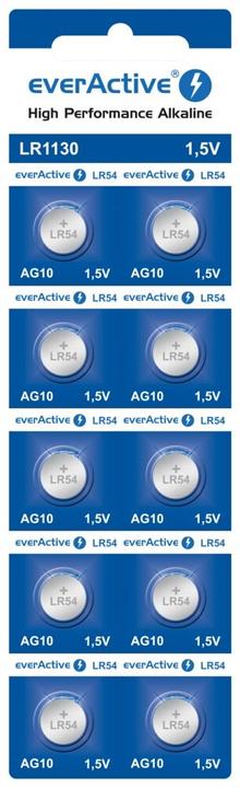 Actual product image Everactive LR1130 (LR54) - 10 button cells (10 pcs., AG10, 65 mAh)