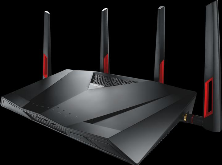Image du produit ASUS DSL-AC88U routeur sans fil Gigabit Ethernet double bande ( / ) Noir, Rouge