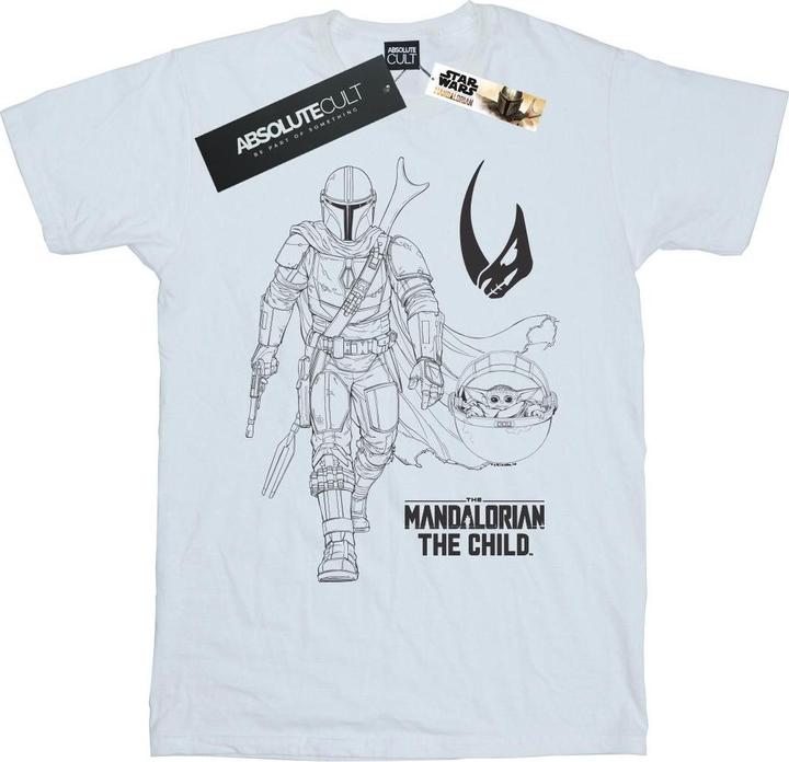 Actual product image Star Wars Mens The Mandalorian Clan Of Two T-Shirt (5XL)