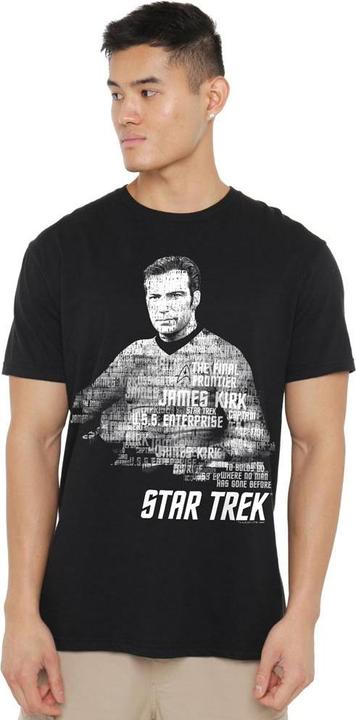Actual product image Mens Words Captain Kirk T-Shirt (5XL)