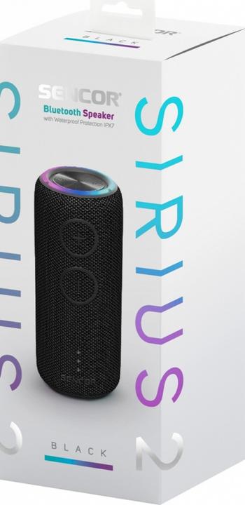 Actual product image Sencor SIRIUS 2 Bluetooth speaker, power 20 W, LED, TWS