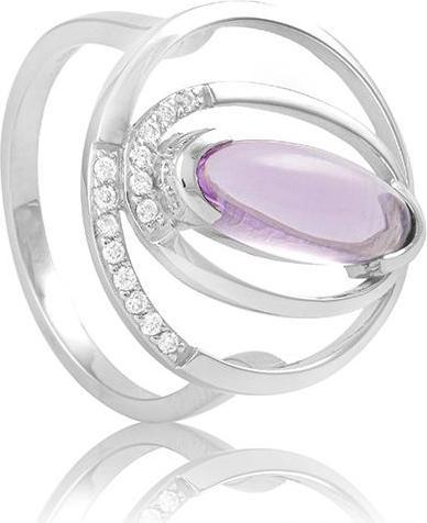 Image du produit Breuning BAGUE - AMETHYSTE DE LAVANDE/Brill. 0,091 Ct. H/si (60, Or 585/14 K)