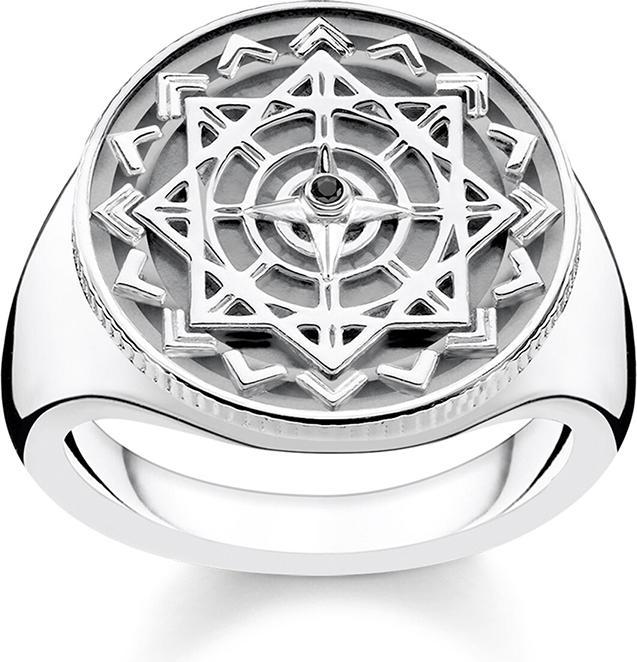 Thomas Sabo Ring Vintage Kompass mit Diamant D-TR0041-714-11 (48, 925 Silber)