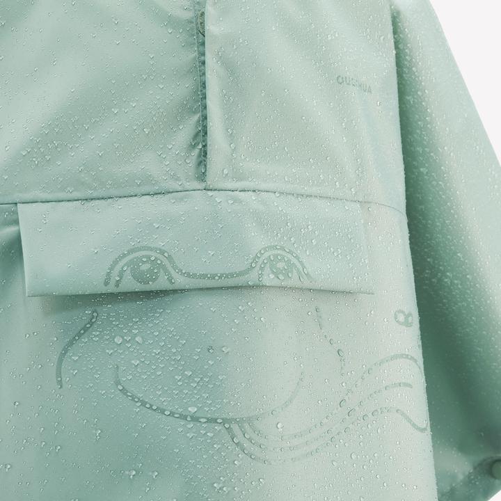 Image du produit Quechua Poncho Cape de pluie enfants taille 92-116 randonnée en montagne - MH100 vert